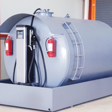 ABOVEGROUND WITH PUMP AND CONTAINMENT BASIN